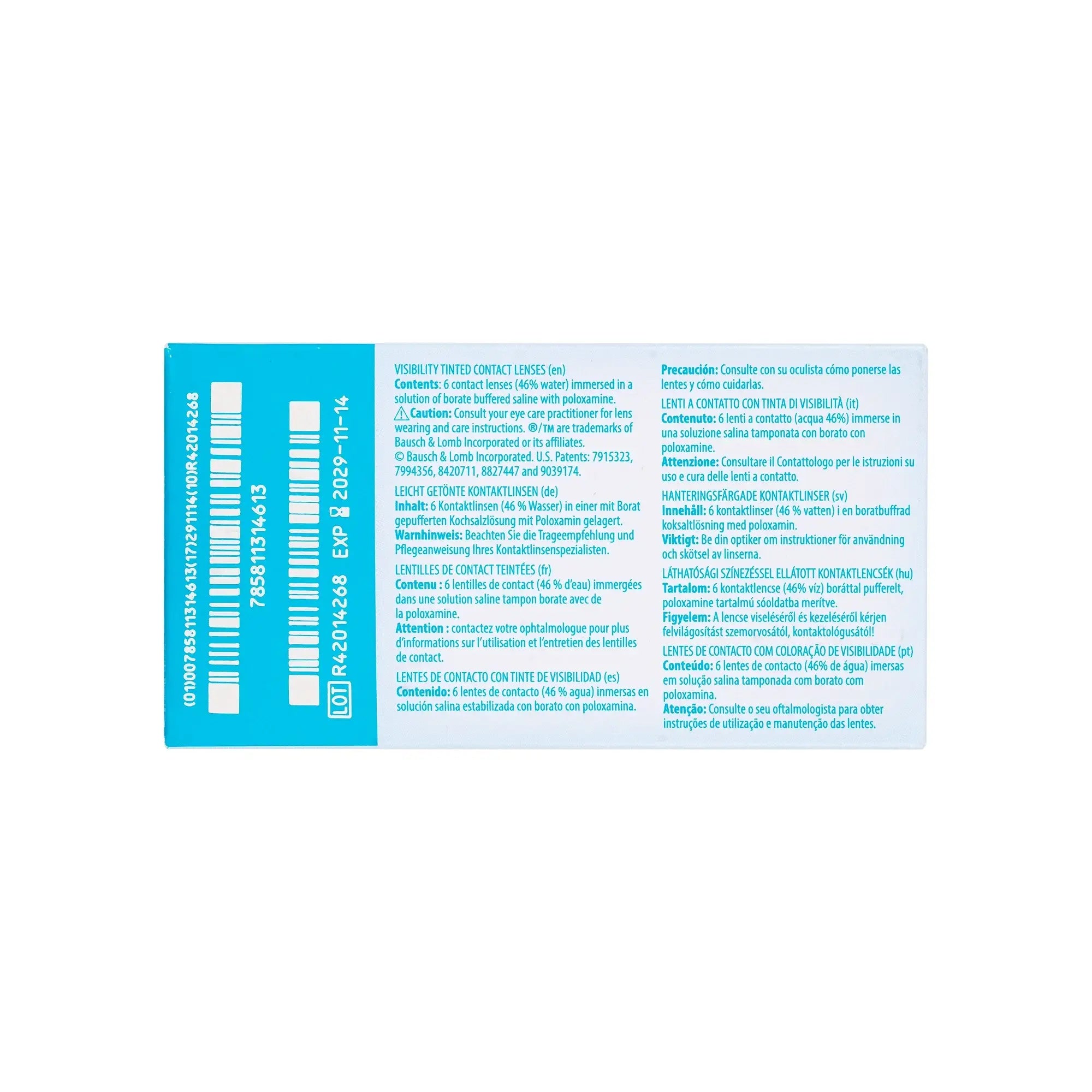 59739-Ultra MoistureSeal Soft Contact Lenses 6pcs -2.75 +1