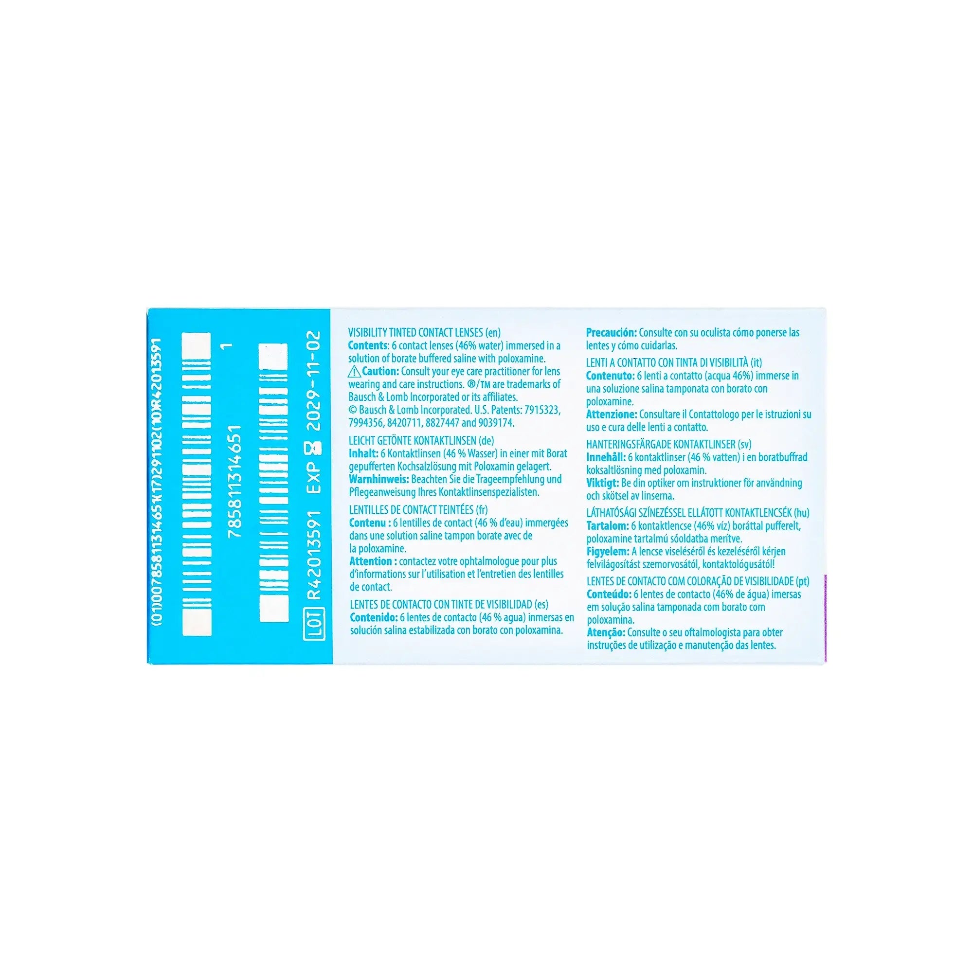 59743-Ultra MoistureSeal Soft Contact Lenses 6pcs -3.75 +2