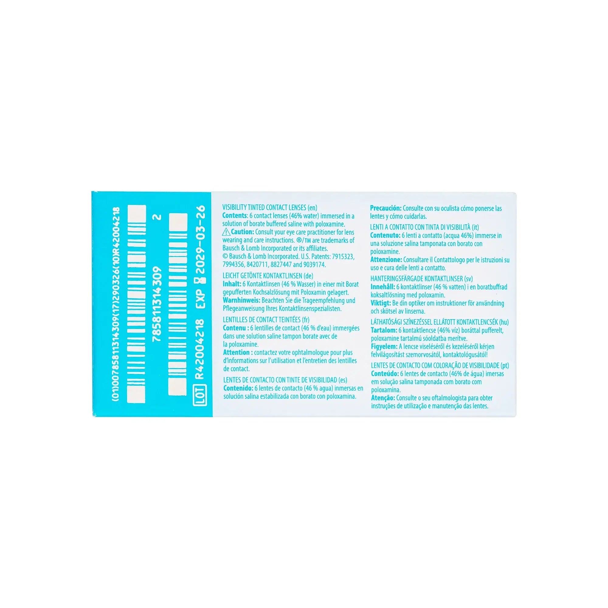59756-Ultra MoistureSeal Soft Contact Lenses 6pcs +1.25 +2