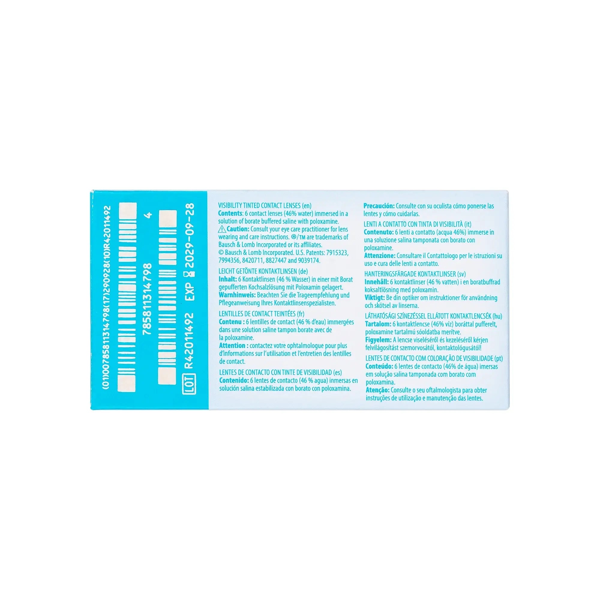 59777-Ultra MoistureSeal Soft Contact Lenses 6pcs -8.50 +1