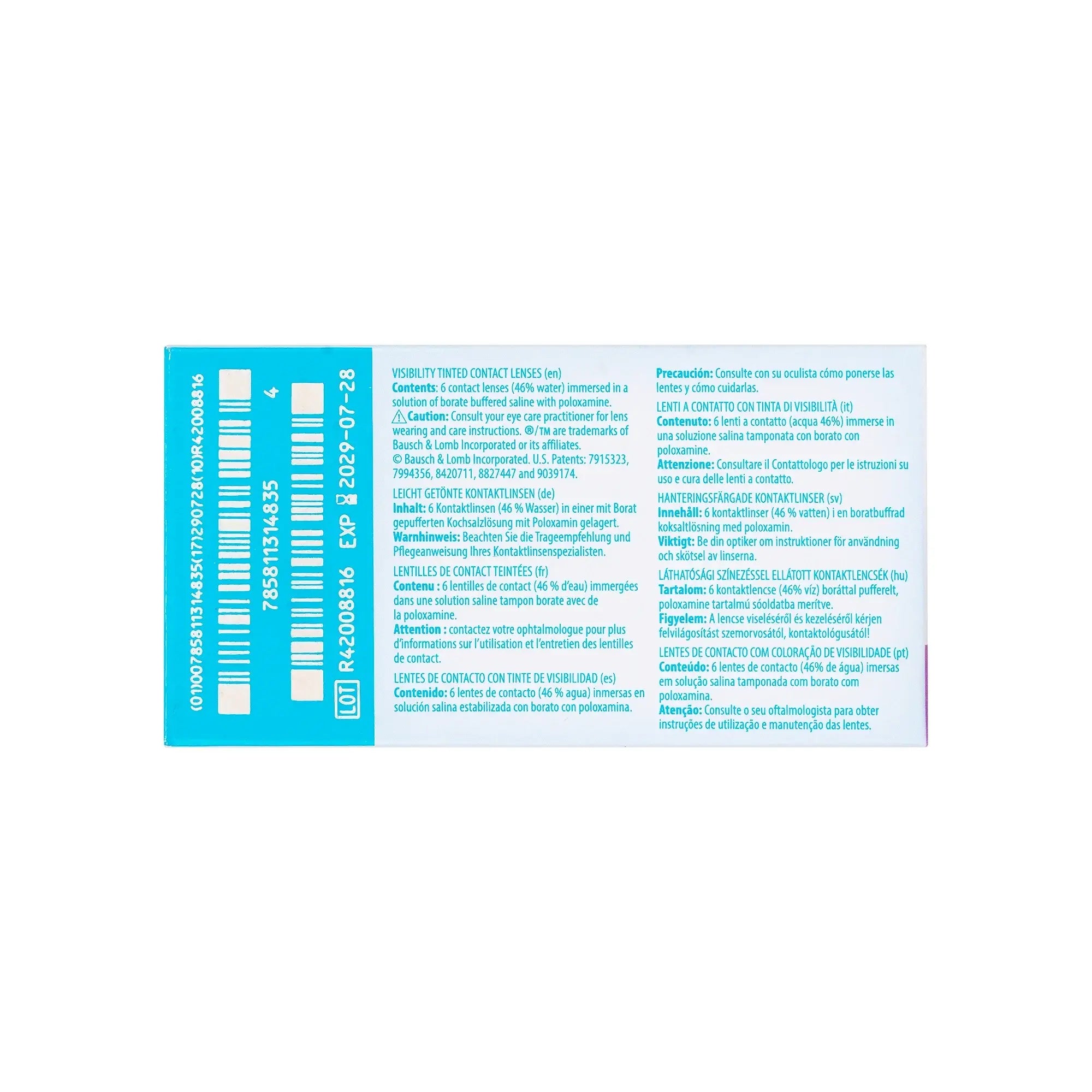 59781-Ultra MoistureSeal Soft Contact Lenses 6pcs -10.50 +2