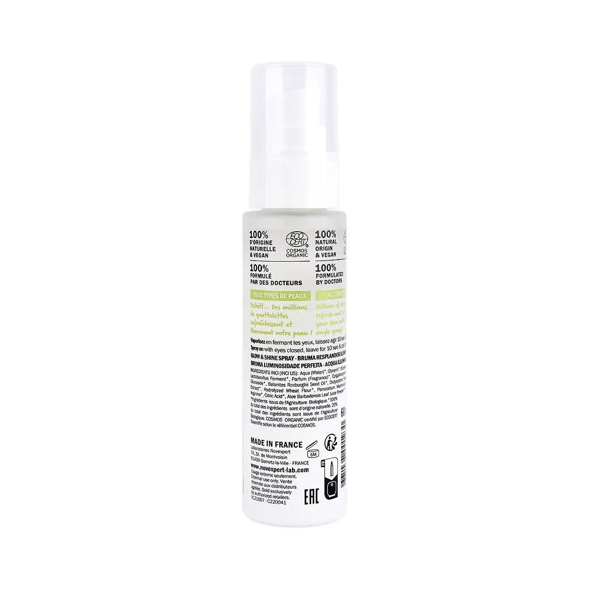 2-Novexpert Brume Perfect Glow Mist Spray 60ml +1