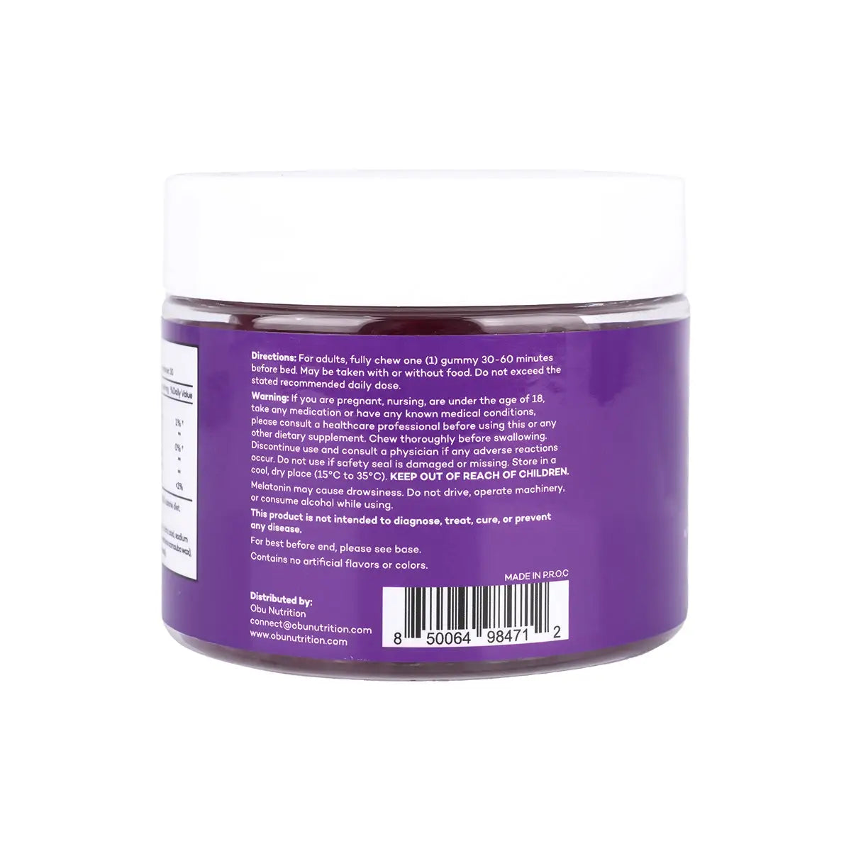 3-Obu Extra Strength Sleep 30 Gummies - Cherry Flavor +2