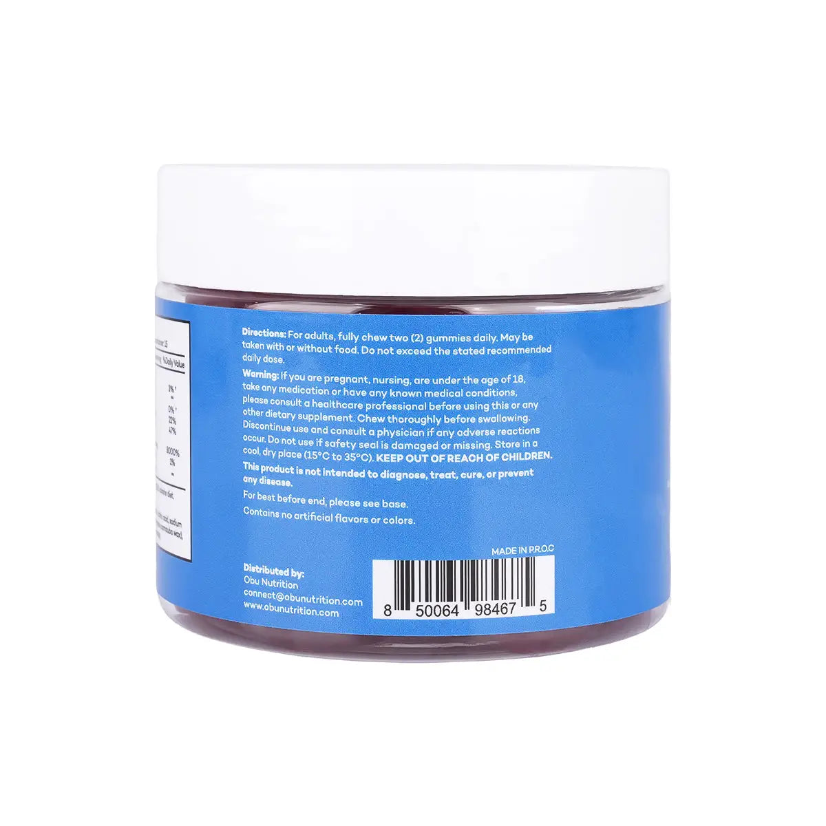 3-Obu Hair,Skin & Nails Mixed 30 Gummies - Berry Flavor +2