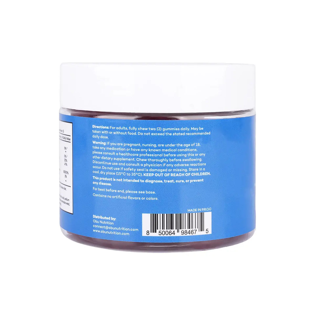 59813-Obu Hair,Skin &amp; Nails Mixed 30 Gummies - Berry Flavor +2