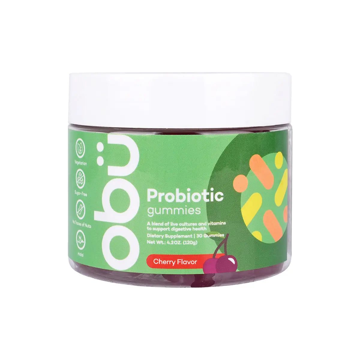 1-Obu Probiotic 30 Gummies - Cherry Flavor