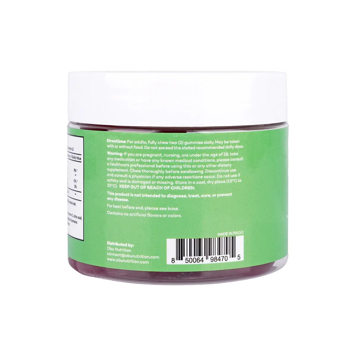 3-Obu Probiotic 30 Gummies - Cherry Flavor +2