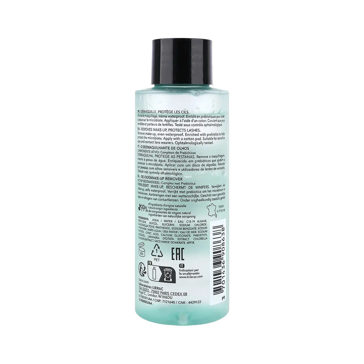 2-Lierac Eye Makeup Remover Micellar Solution 100ml +1