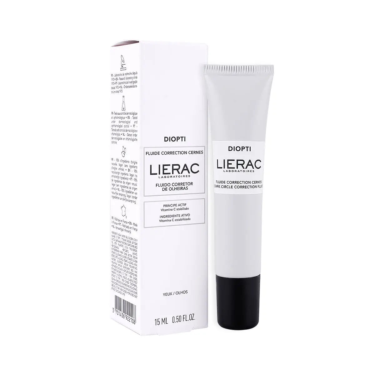 4-Lierac Diopti Dark Circles Correction Eye Fluid 15ml +3