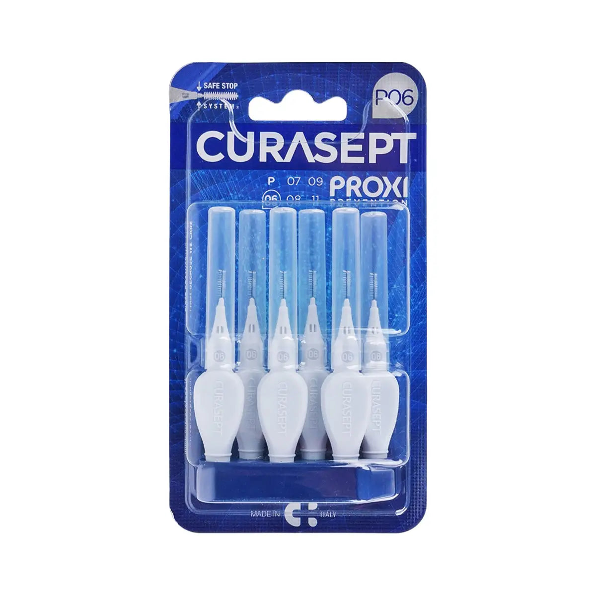 2-Curasept Proxi P06 Interdental Brush 0.6mm White 6pcs +1