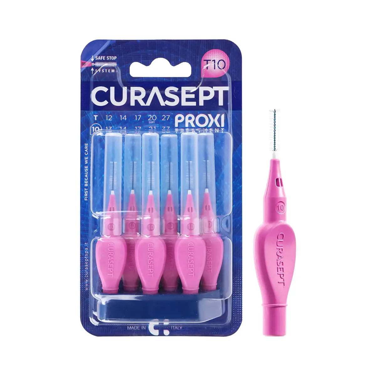 1-Curasept Proxi T10 Interdental Brush 1.0mm Fuchsia 6pcs