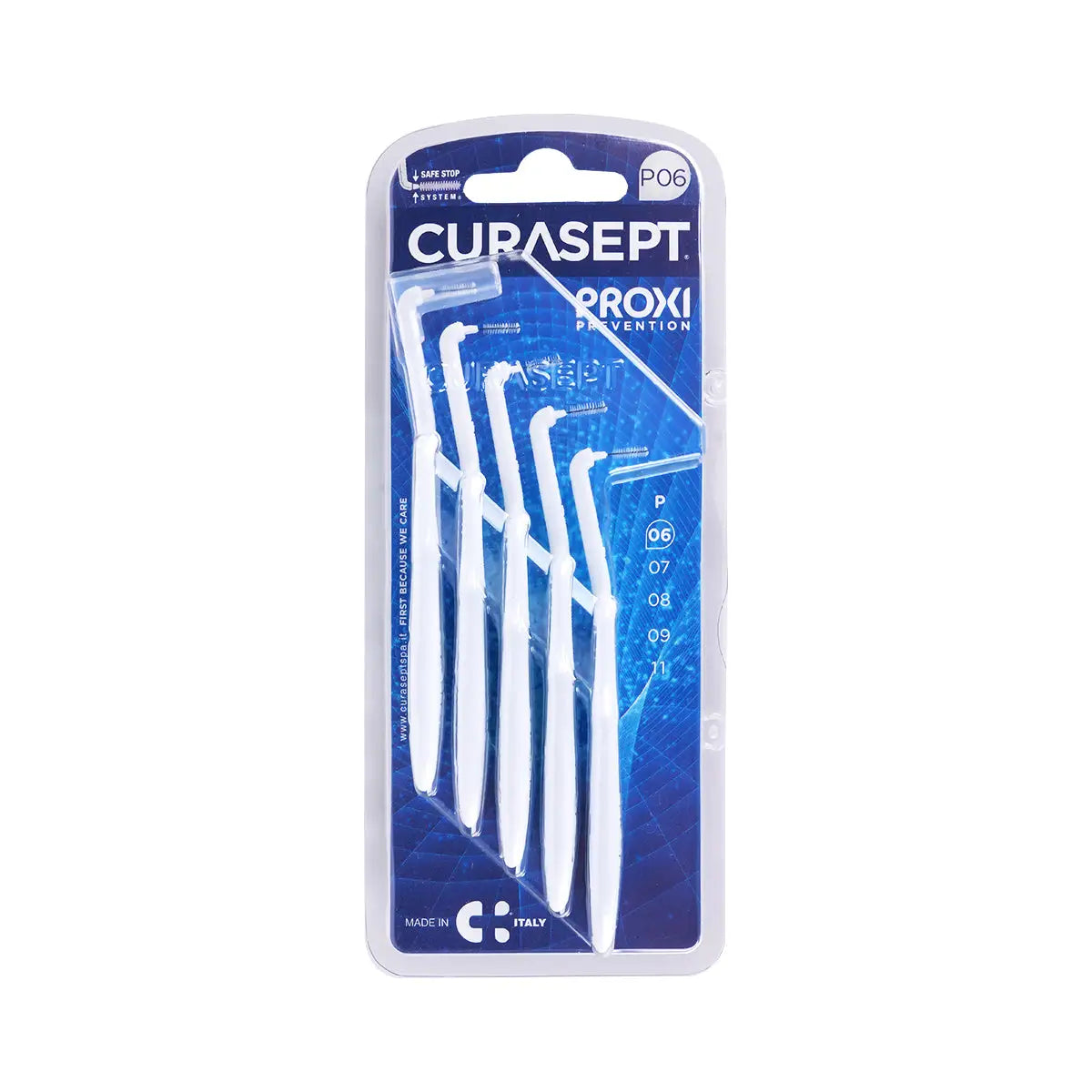 2-Curasept Proxi Angle P06 Interdental Brush 0.6mm White 5pcs +1
