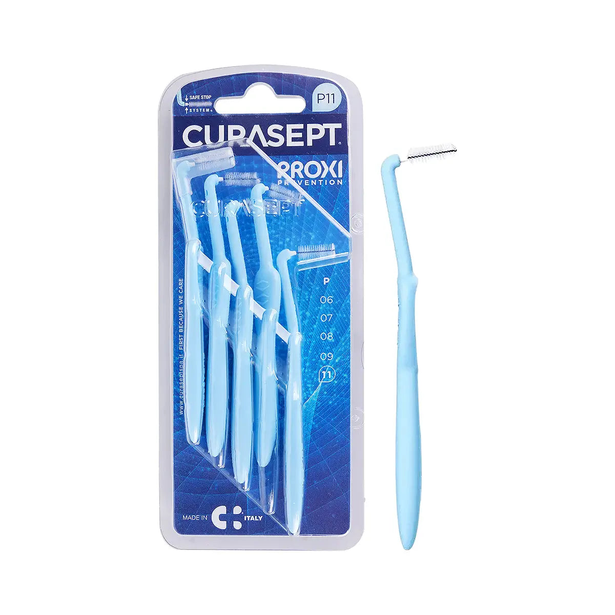1-Curasept Proxi Angle P11 Interdental Brush 1.1mm Blue 5pcs