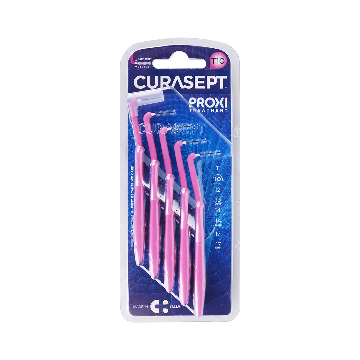 2-Curasept Proxi Angle T10 Interdental Brush 1.0mm Fuchsia5pcs +1