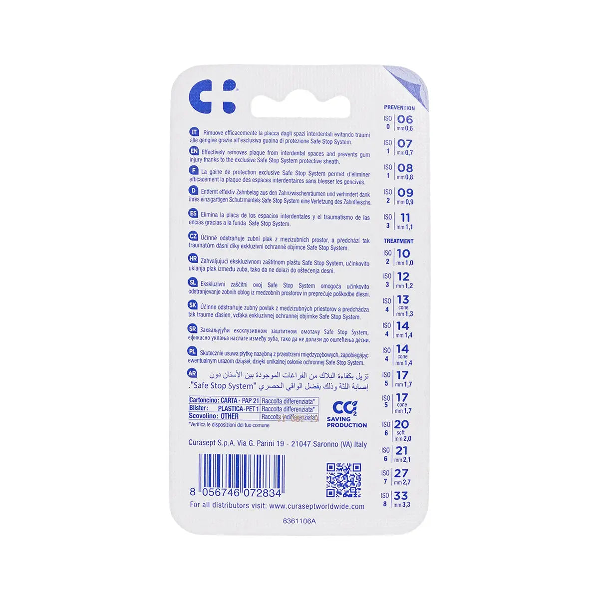 3-Curasept Proxi T12 Interdental Brush 1.2mm Red 6pcs +2