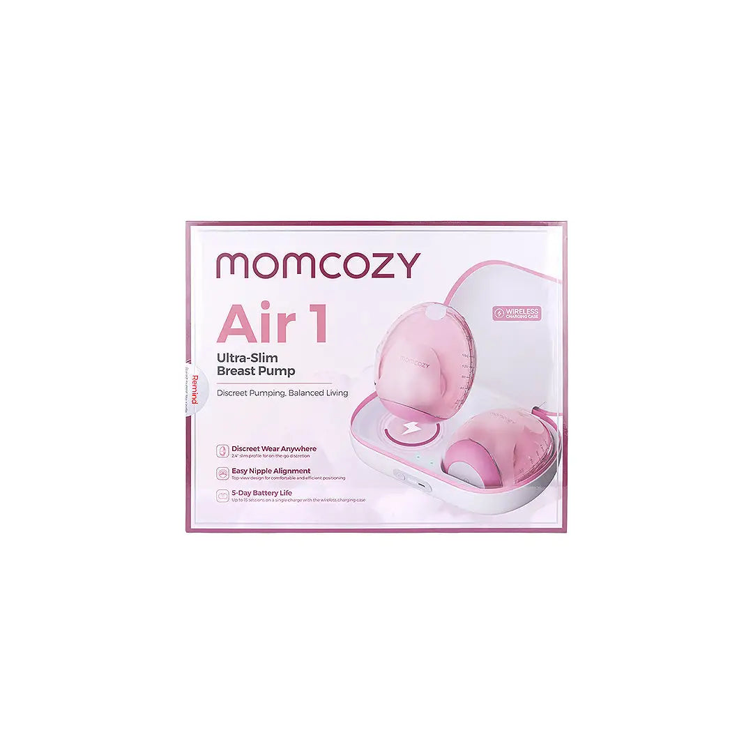 59836-Momcozy Air 1 Ultra Slim Double Breast Pump-BP334 +1