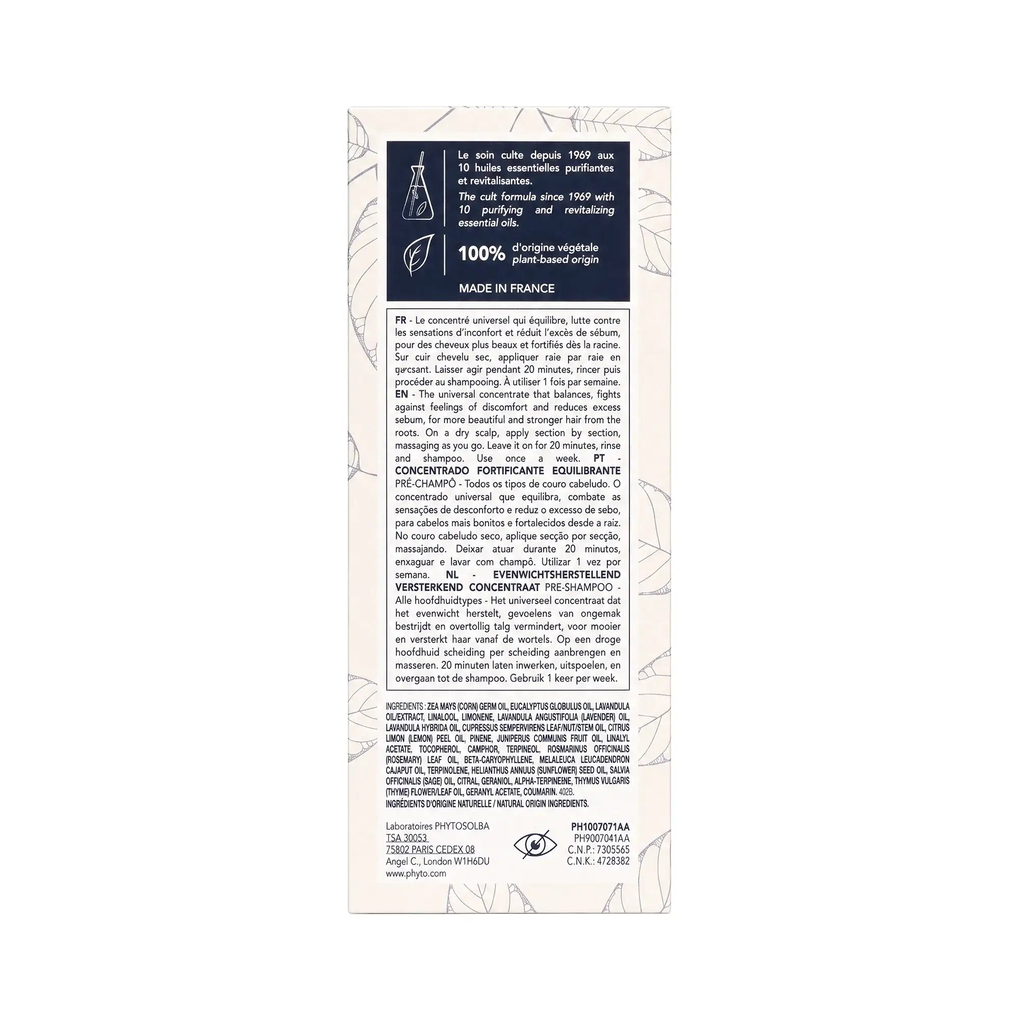 59859-Phyto Polleine Fortifying Pre-Shampoo Concentrate 30mL +5