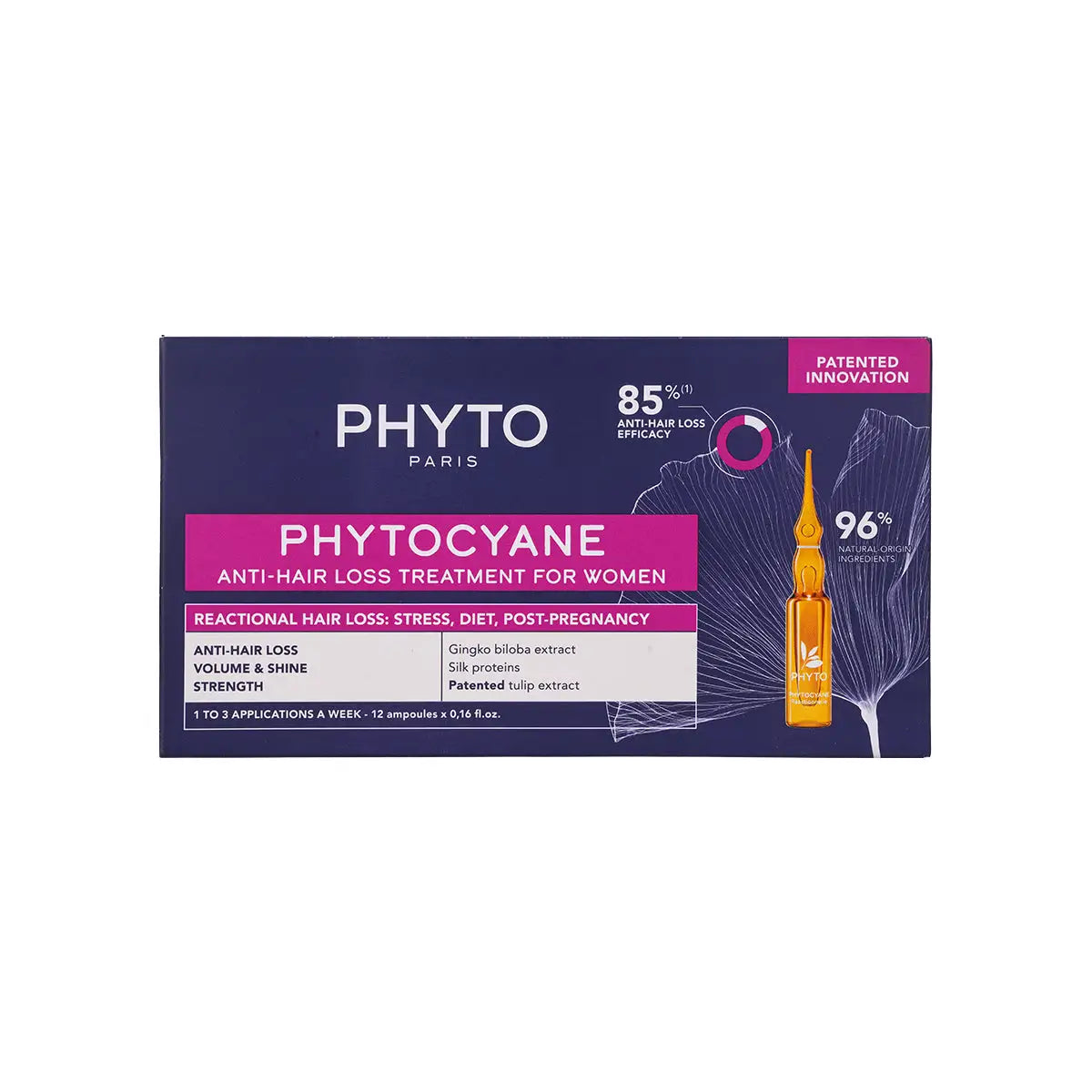 59862-Phyto Phytocyane Reactional Anti-Hair Loss Treatment 12x5mL +1