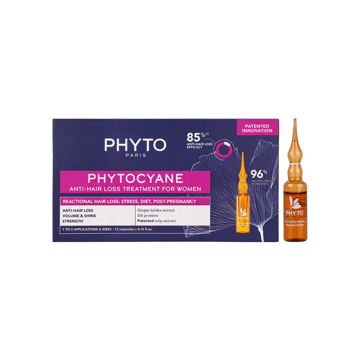 59862-Phyto Phytocyane Reactional Anti-Hair Loss Treatment 12x5mL