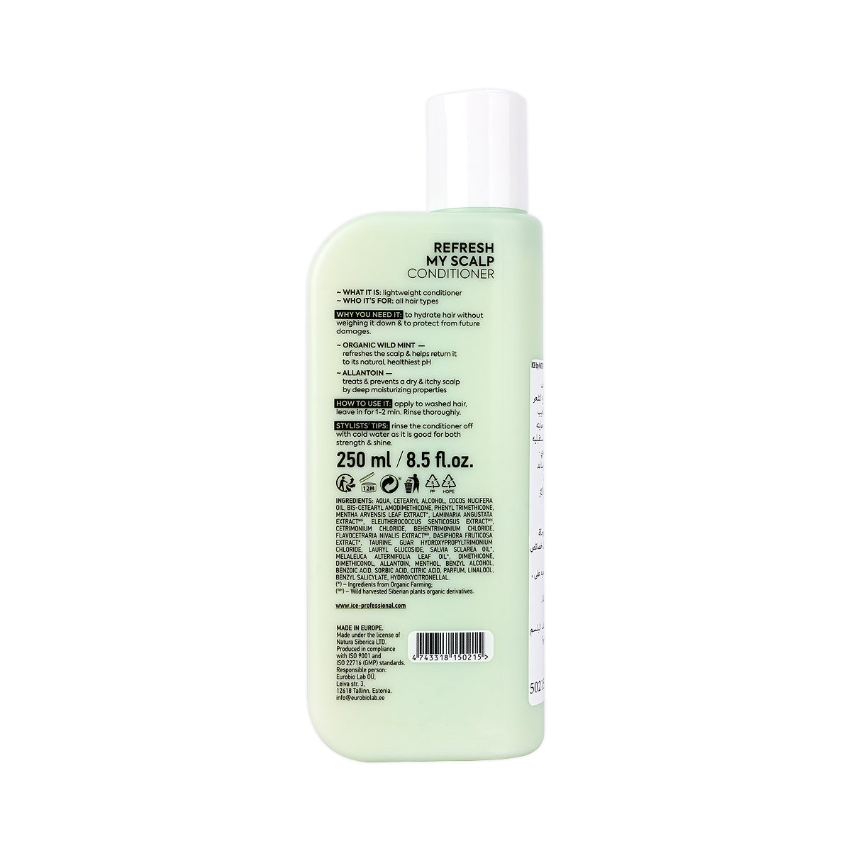 59874-Natura Siberica ICE Refresh My Scalp Conditioner 250mL +1