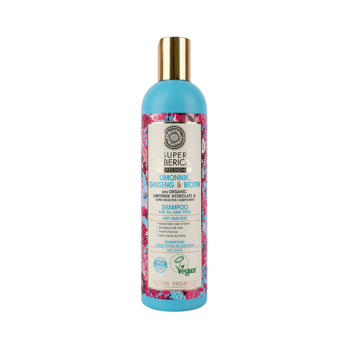 59882-Natura Siberica Super Limonnik,Ginseng&Biotin Shampoo 400mL