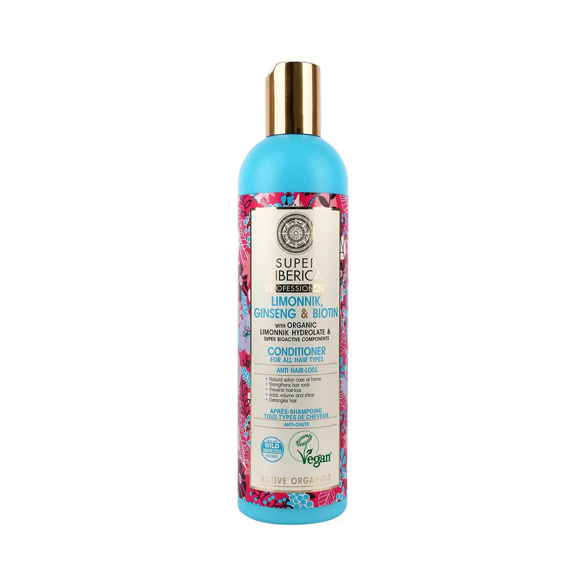 59883-Natura Siberica Super Limon,Ginseng&Biotin Conditioner 400mL