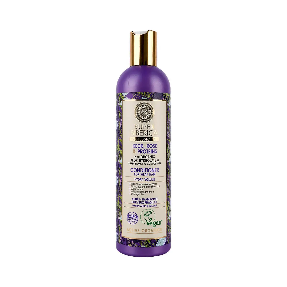 59884-Natura Siberica Super Kedr,Rose & Proteins Conditioner 400mL