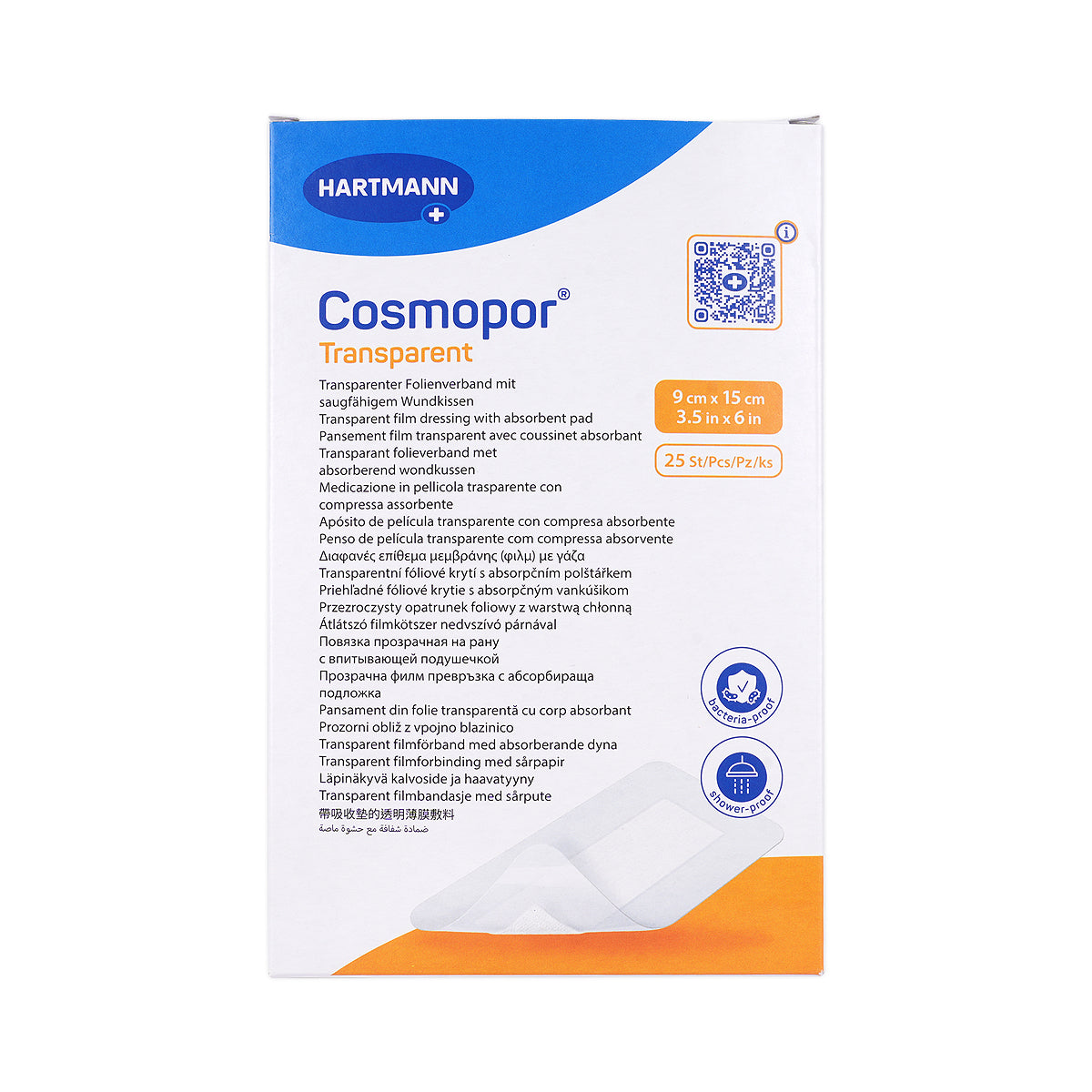 59885-Hartmann Cosmopor Transparent 9x15cm 1pc