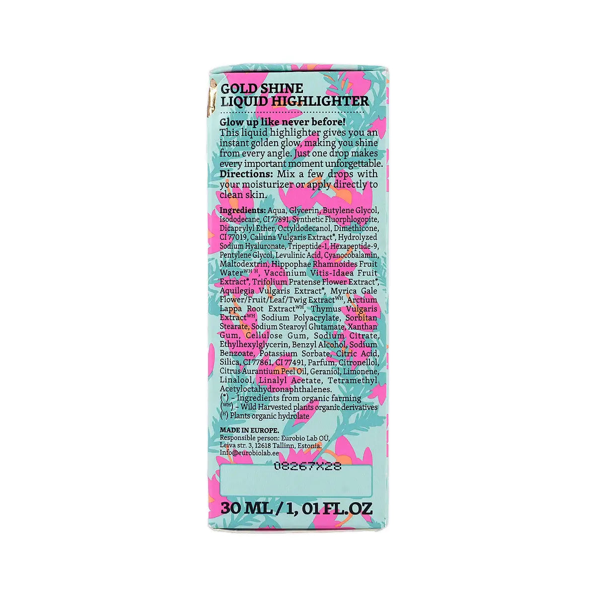 59888-Natura Siberica C-Berrica Gold Shine Liquid Highlighter 30mL +4