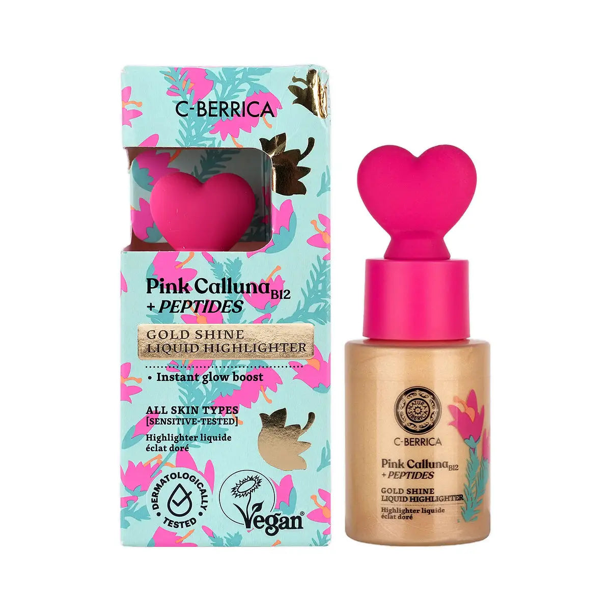 59888-Natura Siberica C-Berrica Gold Shine Liquid Highlighter 30mL