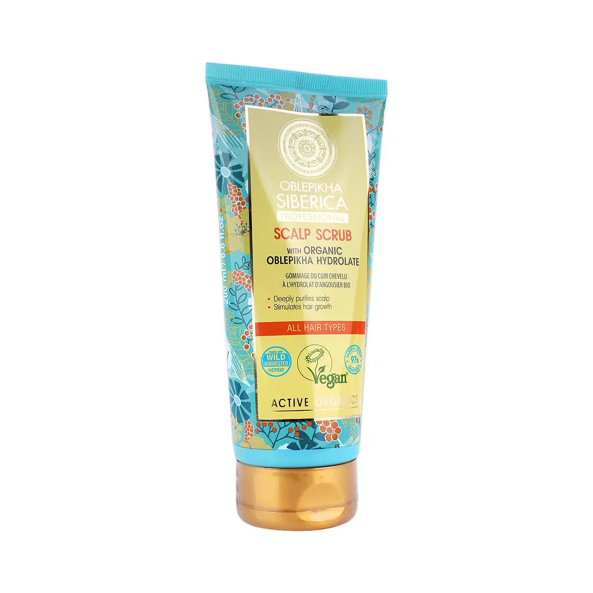 59892-Natura Siberica Oblepikha Organic Hydrolate Scalp Scrub200mL +2