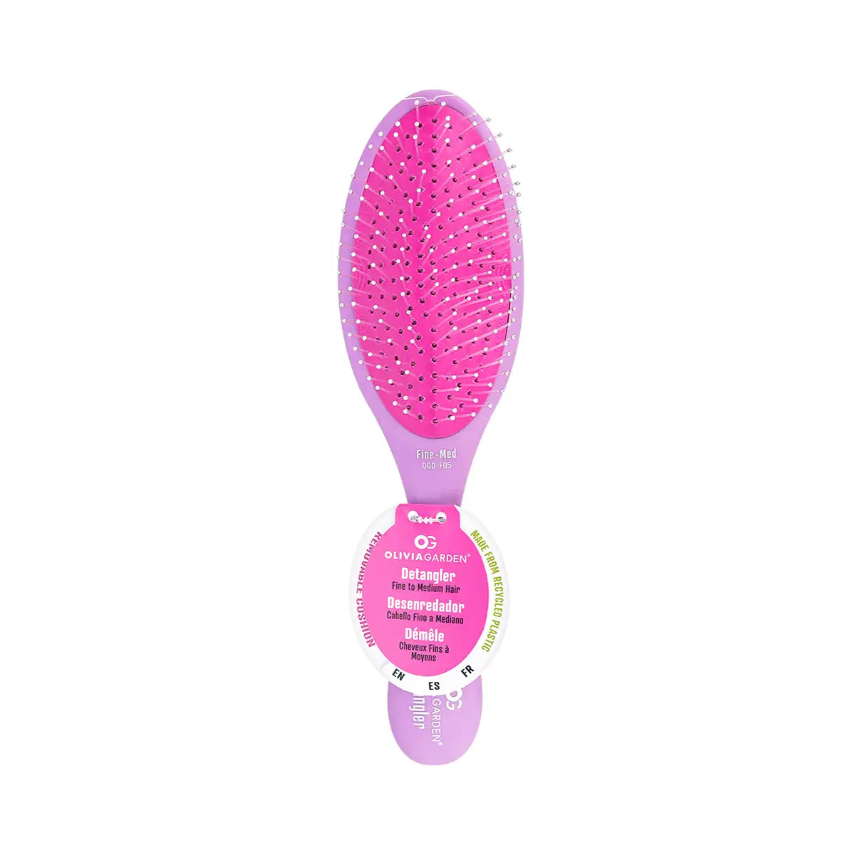 1-Olivia Garden Detangler Fine-Medium Purple Brush-721-Ogdf05
