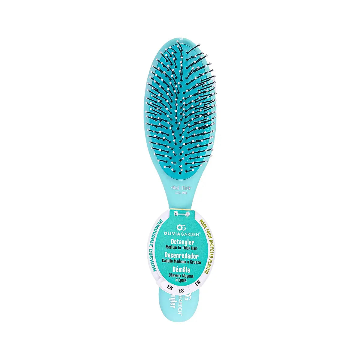 1-Olivia Garden Detangler Medium-Thick Turquoise Br-721-Ogdm06