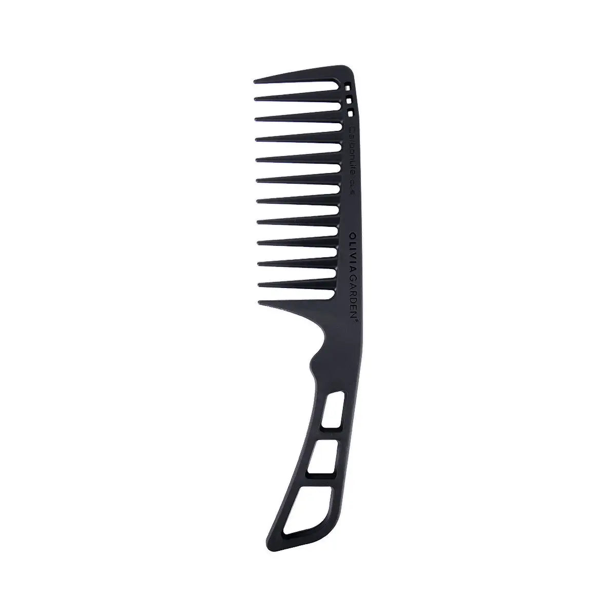59915-Olivia Garden CarbonLite Wide Tooth Comb with Handle-730-CL6 +2
