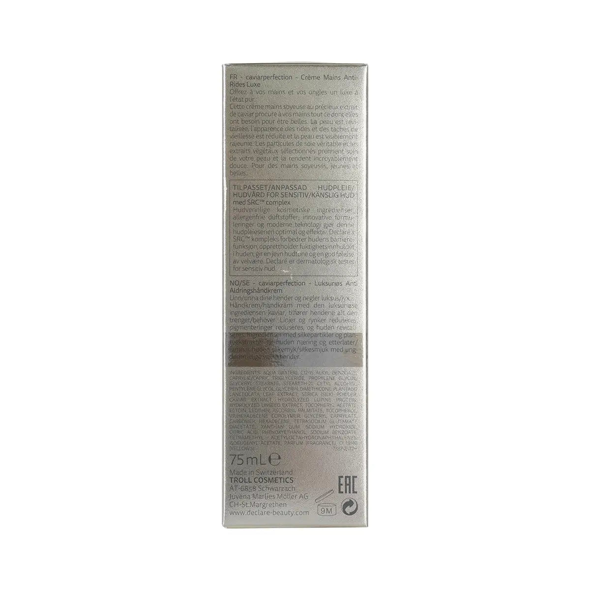 4-Declare Caviar Luxury Anti-Wrinkle Hand Cream 75ml +3