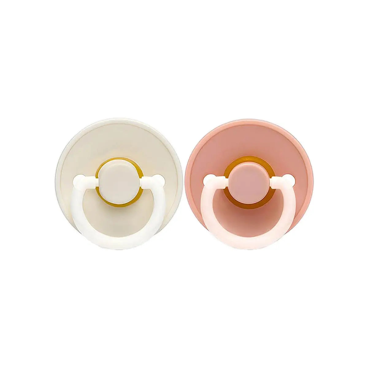 5-Tiny'S Natural Latex Pacifier Size 1 White & Pink 2Pcs 0-6M +4