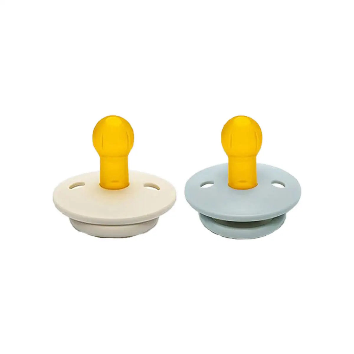 4-Tiny'S Natural Latex Pacifier G.In.D White & Blue 2Pcs 0-6M +3