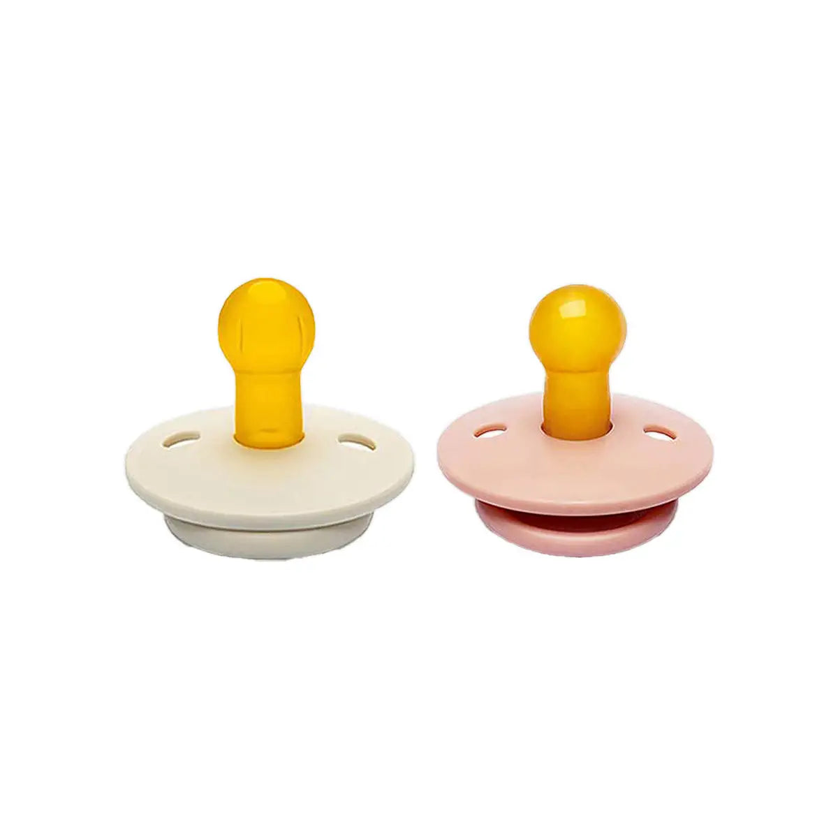 4-Tiny'S Natural Latex Pacifier G.In.D White & Pink 2Pcs 6-18M +3