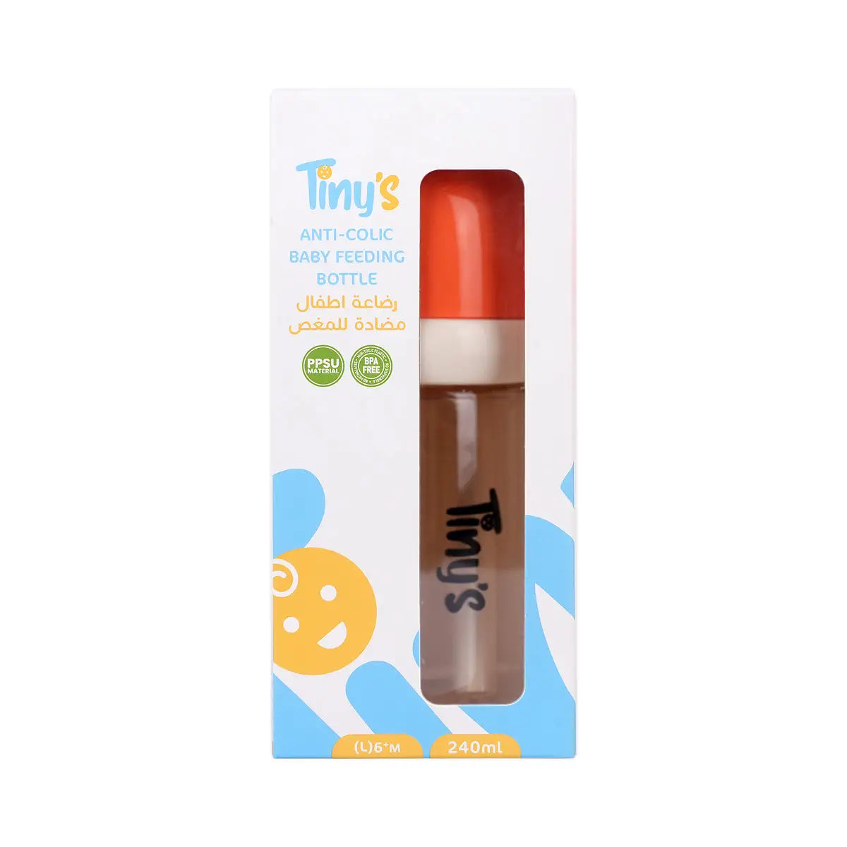 5-Tiny’S Anti-Colic Baby Feeding Bottle (L)6+M 240ml +4