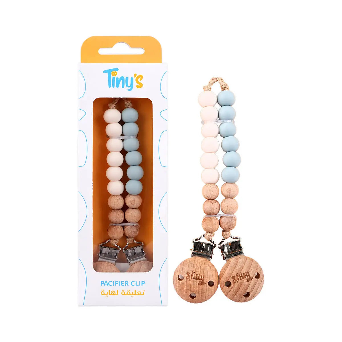 1-Tiny'S Pacifier Clip 2 Pcs
