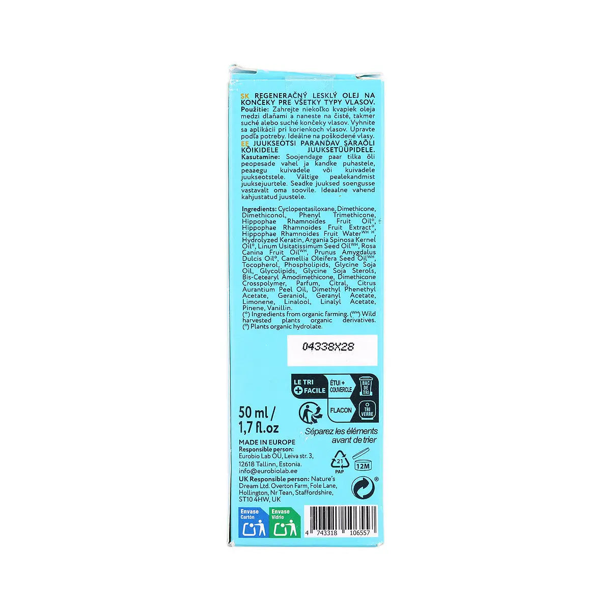 4-Natura Siberica Oblepikha Repair Glossing Oil Hair Ends 50Ml +3