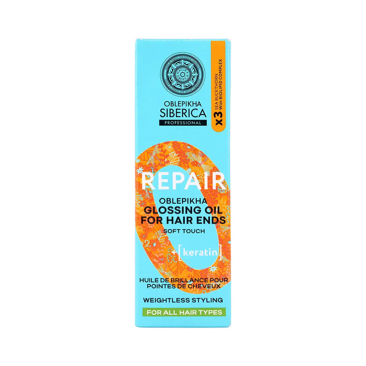 3-Natura Siberica Oblepikha Repair Glossing Oil Hair Ends 50Ml +2