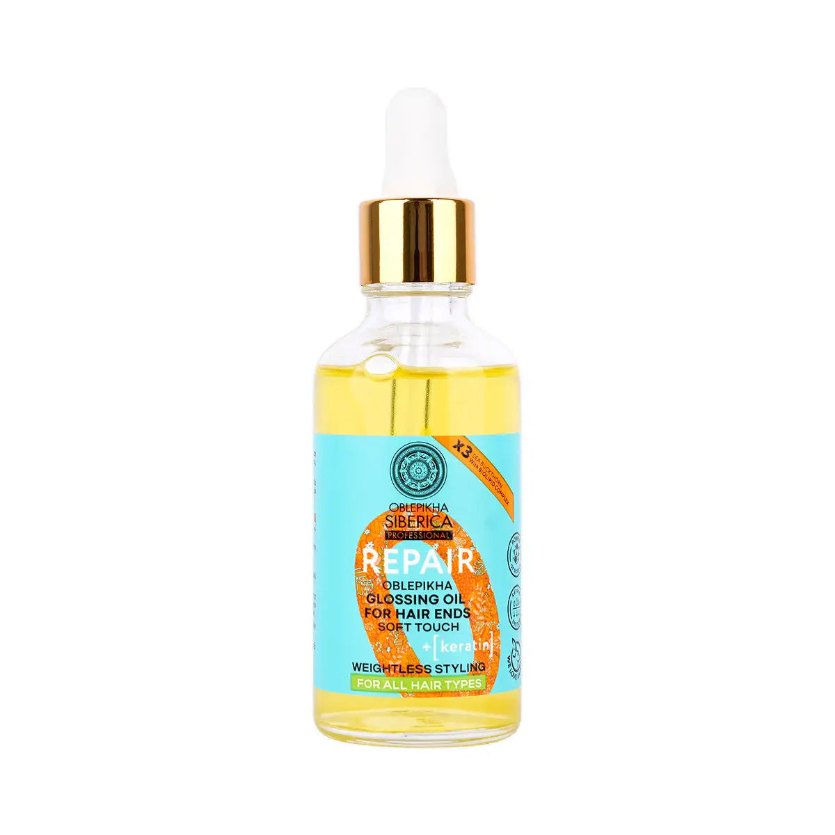7-Natura Siberica Oblepikha Repair Glossing Oil Hair Ends 50Ml +6
