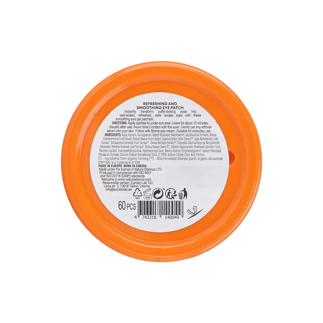 59979-Natura Siberica Biome Refreshing &amp; Smoothing Eye Patch 60Pcs +3