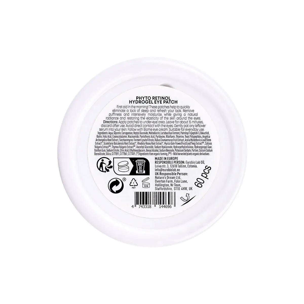 4-Natura Siberica Biome Anti-Puff&Dark Circles Eye Patch 60Pcs +3