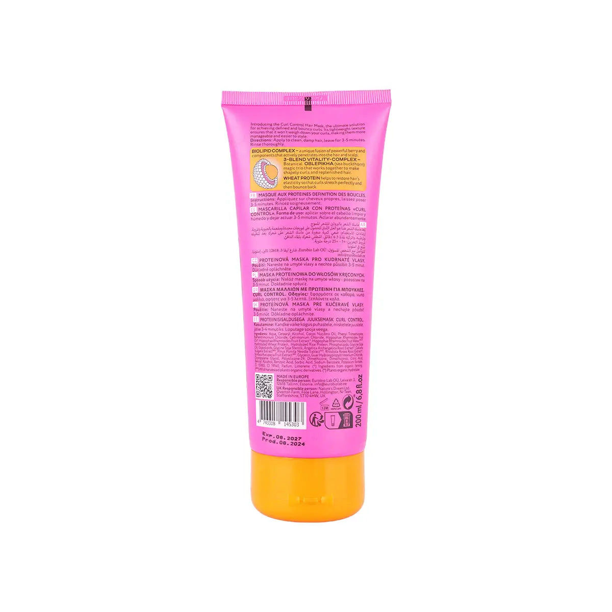2-Natura Siberica Oblepikha Curl Control Hair Mask 200ml +1