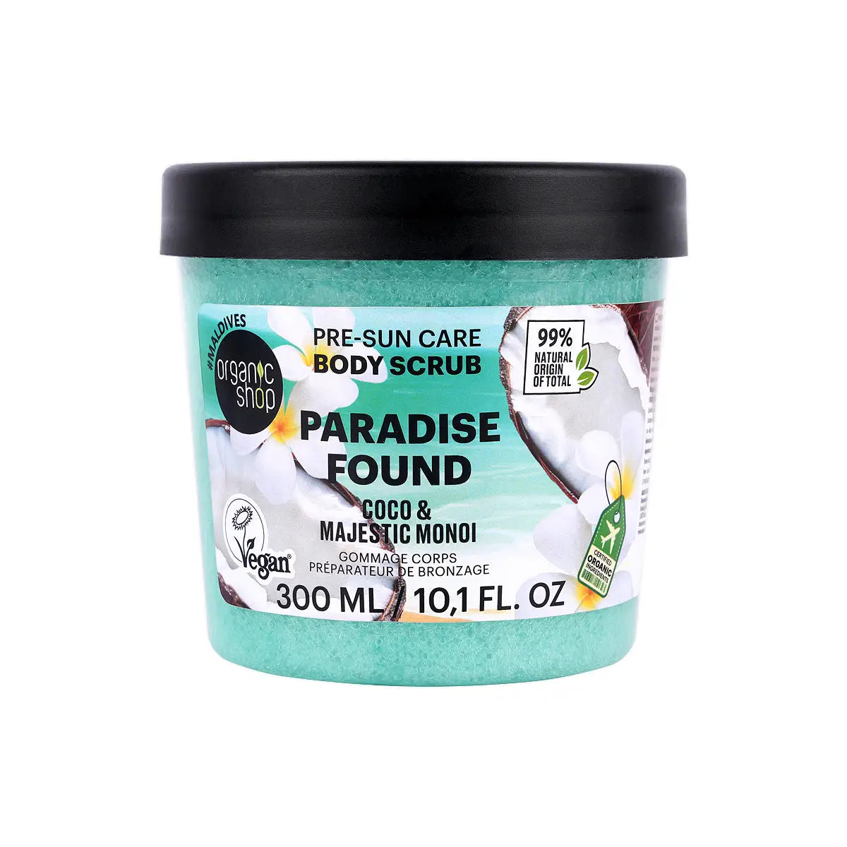 1-Organic Shop Pre-Sun Care Body Scrub Coco & Maje.Monoi 300ml