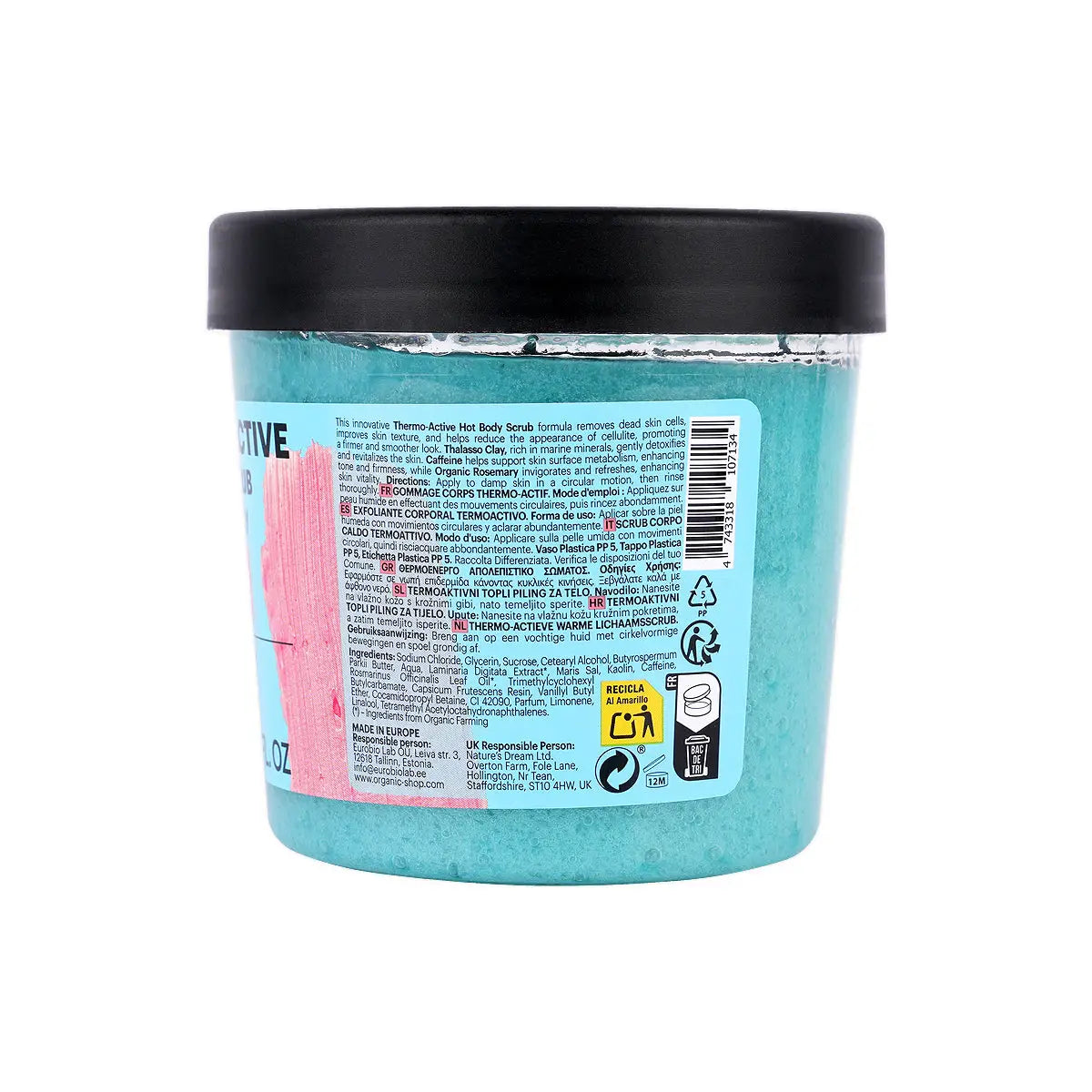 2-Organic Shop Thermo-Active Hot Body Scrub 300ml +1