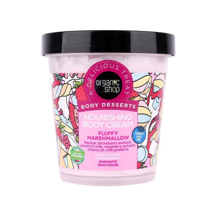 59988-Organic Shop Nourishing Body Cream Fluffy Marshmallow 450mL