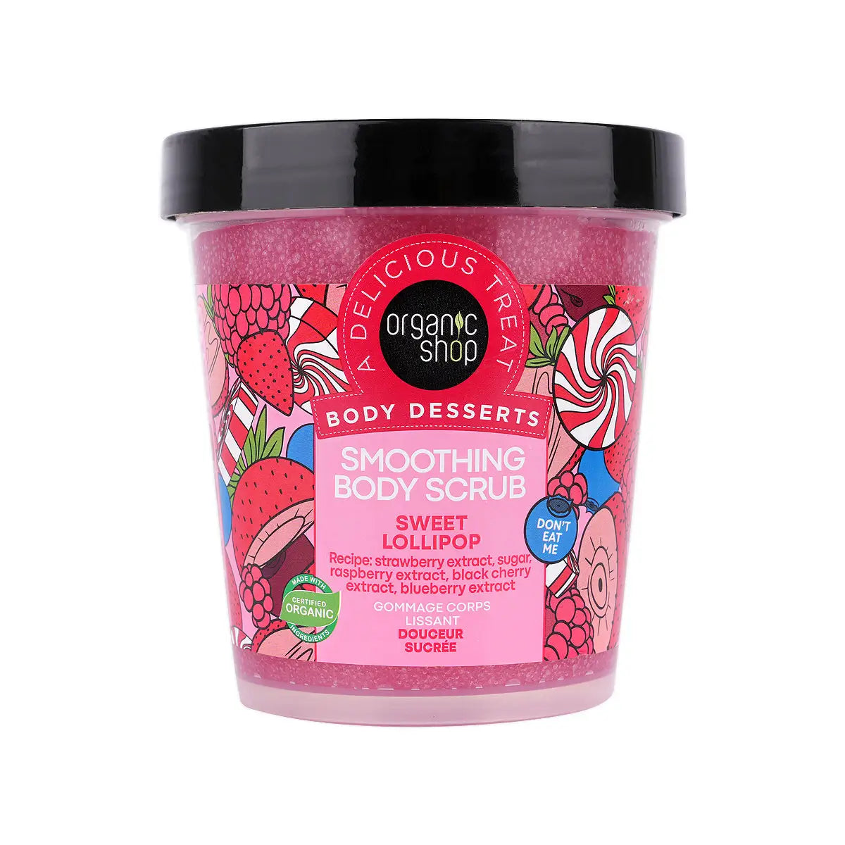 1-Organic Shop Smoothing Body Scrub Sweet Lollipop 450Ml